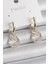 Pirinç Gold Renk Zirkon Taşlı Kelebek Figür Sallantı Model Kadın Küpe - PRT3500EB03240 1