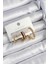 Pirinç Zirkon Taşlı Bordo Halka Model Gold Renk 3lü Çift Kadın Küpe Set - PRT3500EB07317 1