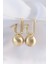 Pirinç Gold Renk Dikdörtgen Detay Oval Küpe - PRT3500EB01409 1
