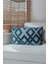 Dekoratif Kırlent Kılıfı Pamuk Polyester Geometrik Desen Gece Mavisi 28x50 cm Dikdörtgen 3