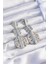 Pirinç Gümüş Renk Geometrik Ezme Plaka Küpe - PRT3500EB01962 1