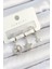 Pirinç Zirkon Taşlı Yıldız Model Gümüş Renk 3lü Çift Kadın Küpe Set - PRT3500EB07292 1
