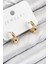 Pirinç Zirkon Taşlı Halka Model Gold Renk Kadın Küpe - PRT3500EB08246 1