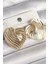 Pirinç Gold Renk Işlemeli Plaka Kalp Model Kadın Küpe - PRT3500EB04059 1