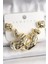 Gold Renk Yonca Damla Halka Model Ccb Plastik Kadın Küpe Seti - PRT3500EB03562 1