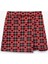Ekose Desenli Kalp Baskılı Şort Etek 1