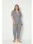 Kadın Gömlekli Pijama Ikili Takım 1