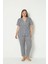 Kadın Gömlekli Pijama Ikili Takım 4