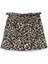 Leopar Desenli Gipeli Mini Şort Etek 2