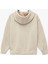 Uzun Kollu Fermuarlı Kapşonlu Polar Sweatshirt 2