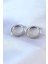 Gümüş Renk Zirkon Taşlı Halka Model Pirinç Kadın Küpe - PRT3500EB00495 1