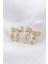 Pirinç Gold Renk Çizgi Detay Fiyonk Küpe - PRT3500EB01422 1