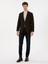 Erkek Kahverengi Slim Fit Yün Karışımlı Flanel Görünümlü Ceket 50316800-VR029 4