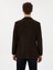 Erkek Kahverengi Slim Fit Yün Karışımlı Flanel Görünümlü Ceket 50316800-VR029 5