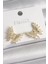 Pirinç Gold Renk Zirkon Taşlı Kelebek Model Kadın Küpe - PRT3500EB03334 1
