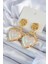 Gold Renk Gül Sallantı Kalp Model Pirinç Vip Kadın Küpe - PRT3500EB00694 1
