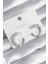 Pirinç Gümüş Renk Zirkon Taşlı Kadın Küpe - PRT3500EB01012 1