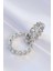 Pirinç Gümüş Renk Zincir Model Halka Küpe - PRT3500EB01519 2