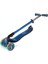 Çocuk Scooter 3-7 Yaş 3 Tekerlekli Katlanabilir Ayarlanabilir T-Bar Lacivert LED Tekerlekli 8