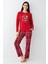 Yılbaşı Temalı Uzun Kol Kadın Pijama Takım 3512 1