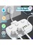 Akım Korumalı 2’li Ayrı Anahtarlı Priz, 2x Priz, 3x Usb, 1x Type-C, 2 mt Kablo, Hızlı Şarj 1