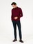 Erkek Bordo Regular Fit Yarım Balıkçı Basic Triko Kazak 50257265-VR014 3