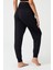 Siyah Beli Lastikli Şalvar Görünümlü Harem Pantolon Yoga Joggers 2