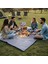 Piknik Örtüsü, Çanta Kamp Matı, Plaj Matı, Kum Tutmaz, Su Geçirmez 200X150CM - Mavi Çizgili 3