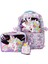 Unicorn Desenli Mor 3’lü Çanta Seti VST-SET0011 1