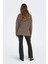 Kadın Onlhazel Yarım Balıkçı Oversize Yünlü Örme Kazak 15352853 Kahverengi 4