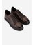 Erkek Hakiki Deri Kahverengi Sneakers & Spor Ayakkabı 298 VAL-3259-8086 Erk Ayk SK25-26 Kahve Slvr Alkl 2