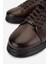 Erkek Hakiki Deri Kahverengi Sneakers & Spor Ayakkabı 298 VAL-3259-8086 Erk Ayk SK25-26 Kahve Slvr Alkl 3