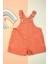 Unisex Şortlu Turuncu Renk Salopet 2