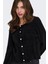 Kadın Onlpetra Inci Düğmeli Bisiklet Yaka Örgü Hırka 15350655 Siyah 1