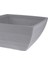 Yivli Gri Plastik Kare Saksı G 52 cm D 52 cm Y 25 cm 4
