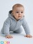 Unisex Kapşonlü Ayaklı Kapitone 3-6-9 Ay Kız Erkek Bebek Tulum Hooded Footed Baby Romper 1