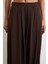 Paça Detaylı Şalvar Pantolon Kahve 5
