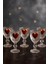 6 Lı Kristal Cam Kahve Yanı Su Bardağı Kalp Bardak Kalpli 75ML 1
