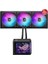 ROG RYUO IV SLC 360 ARGB, HAREKETLİ KAVİSLİ 6.7 İNÇ AMOLED EKRANI GÖZLE GÖRÜLEBİLİR VİDEO VEYA ÖZELLEŞTİRİLMİŞ SİSTEM BİLGİLERİNİ DESTEKLER 1