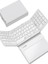 Katlanabilir Beyaz Bluetooth Klavye + Touchpad Ultra Taşınabilir Type-C Şarj 2