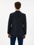 Erkek Lacivert Slim Fit Yün Karışımlı Flanel Görünümlü Ceket 50316800-VR033 5