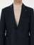 Erkek Lacivert Slim Fit Yün Karışımlı Flanel Görünümlü Ceket 50316800-VR033 7