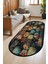 Dijital Baskı Patchwork Eskitme Model Dekoratif Makinada Yıkanabilir Oval Salon Mutfak Yolluk Halısı 2