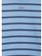 6S10144-90780 Mavi Logo Çizgili Mavi Sweatshirt 5