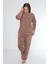 Kadın Peluş Pijama Takımı Ikili Takım 2
