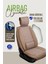 Toyota Corolla E160 2007-2012 Uyumlu Oto Koltuk Kılıfı Deri, Kumaş Elegance Bej 3