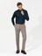 Erkek Lacivert Slim Fit Uzun Kollu Gömlek 50250841-VR033 4