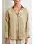 Diagonal Desen Gömlek Bej 5