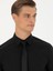 Erkek Siyah Slim Fit Uzun Kollu Gömlek 50282995-VR046 2