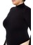 Plus Size Dikişsiz Yüksek Yaka Bodysuit 2